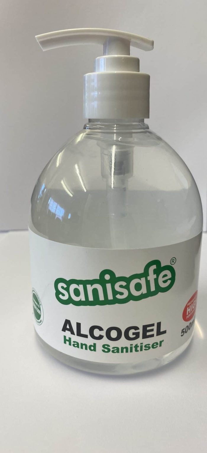 sanisafe alcogel hand sanitiser 500ml